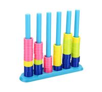 Juego de Desafío de Apilamiento de Colores, Rompecabezas de Plástico Vibrante para Acampar, Actividades Familiares Divertidas Al Aire