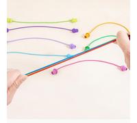 Juego De Desafío De Nudos De Cuerda - Madera 8.78x8.78x0.51in | De Lógica De Cuerda para Desenredar Entre Padres E Hijos | Juego De Mesa De para Niños Y Adultos, Juguete De F