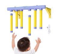 Juego de desafío de palos de reflejo de caída, juguetes de flexibles ajustables divertidos de 3 velocidades, juego de desafío de velocidad de las manos, para de cumpleaños, hogar