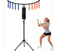 Juego de desafío de palos reflectantes, juego arcade de atrapar palos - Máquina de entrenamiento de coordinación mano-ojo | 10 lanzamientos de palos, 5 velocidades, 6 niveles, sonido LED Black