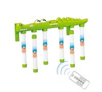 Juego de desafío de velocidad de mano - Diseño de cocodrilo Sensores Deportes | Palillos de caída Juego de habilidad de reacción, para niños adultos Familia Juego de fiesta al aire libre Adentro Hábil