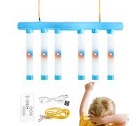 Juego de desafío Reflex Sticks - de coordinación adecuado para viajes, palos luminosos interactivos controlados a distancia, entrenamiento de reacción -mano, conjunto de desarrollo de