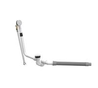 Juego de desagüe automático y rebosadero BetteMono Flow con entrada Silhouette Ø 52 mm, esmaltado, B643-000, Color: Blanco