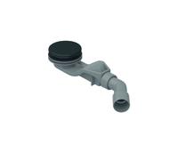 Juego de desagüe Bette SOLID 30, lateral, caudal de desagüe 0,6 l/s, con antideslizante Pro o Sense, B597-400AY, Color: cuervo