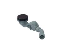 Juego de desagüe BetteSolid 50, lateral, caudal de desagüe 0,6 l/s, con BetteAntiSlip Pro, B598-434AY, Color: Ebano