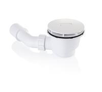 Juego de desagüe HÜPPE EasyStep, altura de montaje 90 mm, tapa de desagüe cuadrada, para plato de ducha EasyStep, blanco, 215481S55