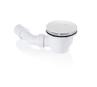 Juego de desagüe HÜPPE Purano, con tapa de desagüe, redondo, para plato de ducha Purano, 508055R55, Color: Blanco
