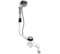 Juego de desagüe y rebosadero Duravit Quadroval con entrada de bañera, 792201...