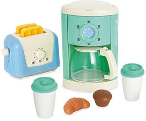 Juego de Desayuno para Llevar de Casdon | Cafetera y tostadora de Juguete para niños a Partir de 3 años | ¡Tostadas Que saltan Incluidas!