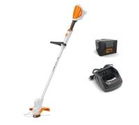 Juego de desbrozadora compacta con batería Stihl FSA 57, con batería AK 10 y cargador AL 101