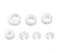 Juego de desconexión en ángulo de línea 7PCS Abrazadera de tubo de aire acondicionado automotriz Plástico ABS Construcción robusta 1/4-7/8 pulgadas Verde Blanco Almacenamiento eficiente para