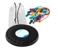 Juego de desenredado de cuerdas: juego de rompecabezas de cuerdas de 20x20cm, tamaño portátil | Desafiante juego de cuerdas estratégico con ejercicios de desenredado de nudos simples, interactivos y