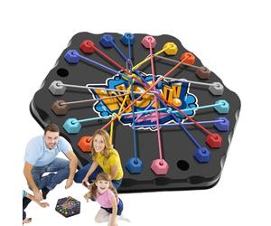 Juego De Desenredar Cuerdas,Juego De Mesa Estratégico Con Desafío Para Desatar Nudos Y Juguete Para Manual E Interacción Entre Padres E Hijos - Juguete Educativo Para Niños Y Niñas Mayores De 3 Años C