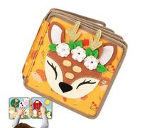 Juego de Despertar para Niños | Juguete Educativo de Fieltro para | Tabla De Actividades para 1 A 3 Años Estimulando La Motricidad Fina Y El Despertar de los Sentidos