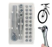 Juego De Destornillador Con Trinquete - Acero Cromo-Vanadio Duradero | Kit De Reparación Anticorrosivo Con Accesorios Múltiples Para Mantenimiento Del