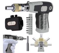 Juego de destornillador magnético, destornillador de trinquete,Destornillador de ángulo ajustable de 180 grados - Kit de herramientas de reparación electrónica, controlador de tuerca para diseño de