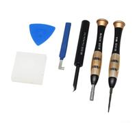 Juego de destornilladores 6 en 1, para reparación electrónica de reloj inteligente con herramienta de corona tri-point Y0.6, kit de acero de aleación para reloj, teléfono, tableta, gafas