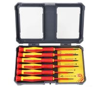 Juego de destornilladores aislados 1000 V, 6 piezas VDE herramientas de reparación de electricista con puntas, para kit de herramientas manuales para trabajos eléctricos, electrónicos y fijación de