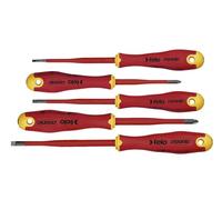 Juego de destornilladores aislados Felo Ergonic VDE E-Slim (Planos y PZ / 5 uds.)
