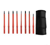 Juego de destornilladores aislados, paquete de 10 destornilladores de seguridad VDE de 500 V, puntas intercambiables para bricolaje eléctrico