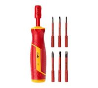 Juego de Destornilladores Aislados para Electricista Kit Reparación | Set Destornilladores Eléctricos Para Electrodomésticos Y Industrial Obra Taller Garaje