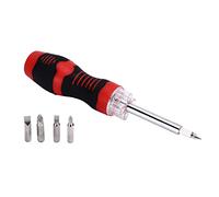 Juego de destornilladores BuyWeek, destornillador con luz LED 5 en 1 Juego de destornilladores con punta plana cruzada para trabajar todo el día