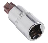 Juego de destornilladores de cabeza Torx profesional que van desde T20 hasta T70 con diseño de accionamiento de 1/2 pulgada para trabajos de fijación seguros y eficientes (T60)