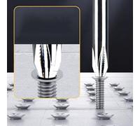 Juego de destornilladores de cruz ranurados con puntas magnéticas de doble cabeza, vástago de 3 mm/5 mm/6 mm, acero al cromo vanadio para electrónica, muebles (3 mm)