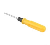Juego de destornilladores de doble cabeza con ranurado y para puntas Phillips, herramienta de reparación portátil de acero al cromo vanadio para montaje de muebles electrónicos, amarillo y plateado (3
