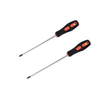 Juego de destornilladores de flor de ciruelo, destornillador de cabeza plana cruzada magnético fuerte, herramienta de reparación del hogar aislada(Two 290mm(+) sticks)