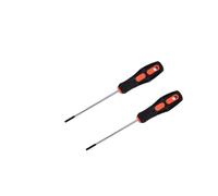 Juego de destornilladores de flor de ciruelo, destornillador de cabeza plana cruzada magnético fuerte, herramienta de reparación del hogar aislada(Two 180mm(-))