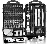 Juego de destornilladores de precisión, 122 en 1, kit de herramientas magnéticas para reparación de computadoras, iPhone, PC, teléfono móvil, portátil, Nintendo, PS4, gafas..(gris) gadgets tecnológico