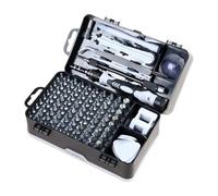 Juego de destornilladores de precisión - Ciento quince en un juego de puntas magnéticas | Juego de destornilladores de reparación | para taller doméstico, industria, gafas de construcción, computadora