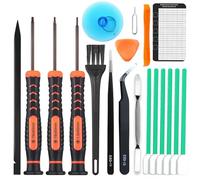 Juego de destornilladores de precisión para MacBook Pro, P5 Star, Phillips Ph000, TorxT5, con un spudger, pinzas, un cepillo de limpieza y una ventosa con dedal de tarjeta SIM, para reparar la