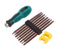 Juego de destornilladores de punta de seguridad, multifunción de forma especial para Torx para Phillips Triángulo destornillador de trinquete con punzón para manipulación a prueba (D)