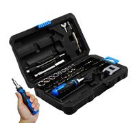 Juego de destornilladores de trinquete, 69 en 1, juego de destornilladores de fuerza de 175 cm, puntas de precisión antideslizantes para reparación de hogar, bicicleta, sanitaria, construcción