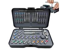 Juego de destornilladores de trinquete genérico | Herramienta magnética 47 en 1 con acero S2,Juego de destornilladores para electricista,Para el hogar taller de garaje electrónico