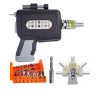 Juego de destornilladores de trinquete magnético, destornillador de trinquete de 16 en 1 destornillador manual inalámbrico, kit electrónico con 14 bits diferentes, herramienta doméstica para