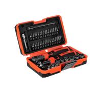 Juego de destornilladores Dnipro-M con carraca y puntas S2, 1/4" 38 uds.