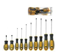 Juego de destornilladores eficientes de 10 piezas con puntas magnéticas y asas ergonómicas para una gestión eficaz de herramientas (10 piezas)