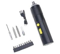 Juego de destornilladores eléctricos inalámbricos recargables con broca y batería para reparación electrónica de precisión, destornillador eléctrico inalámbrico recargable