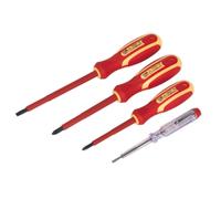 Juego De Destornilladores Eléctricos Sealey 4 Piezas Aprobado VDE S01155