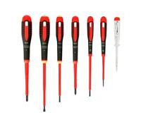 Bahco BE-9887S - Juego De Destornillador Es Ergo® Aislados 7 Pzs Con Tester Ph