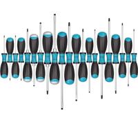 Juego de destornilladores HAZET 810SPC/21 I 21 piezas, varios destornilladores en práctica caja I con mango ergonómico de 3 componentes para máxima transmisión de fuerza