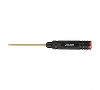 Juego de destornilladores hexagonales de 1,5 a 3,0 mm, kit de herramientas RC de precisión para modelos de helicóptero de coche, puntas de acero (2,0 mm)