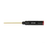 Juego de destornilladores hexagonales de 1,5 a 3,0 mm, kit de herramientas RC de precisión para modelos de helicóptero de coche, puntas de acero (2,5 mm)