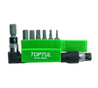 Juego de destornilladores hexagonales TOPTUL 1/4 " 7 uds. hexagonal 2, 3, 4, 5, 6, 7, 8 mm