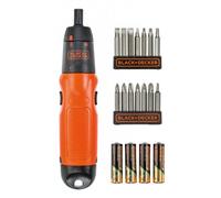Juego de destornilladores inalámbricos BLACK+DECKER de 19 piezas con puntas para atornillar A7073