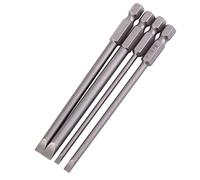 Juego de Destornilladores Kraftform Kompakt Slot S2 Aleación de Acero 4 Piezas 100 Mm S2 Aleación de Acero 1 4 Vástago Hexagonal 3 Mm 6 Mm Destornilladores Magnéticos