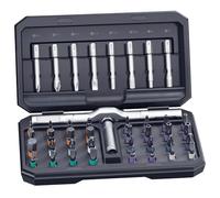 Juego de destornilladores magnéticos 42 en 1, destornillador de trinquete multibroca con estuche de almacenamiento, kit de herramientas de reparación compacto portátil, juego de accionamiento